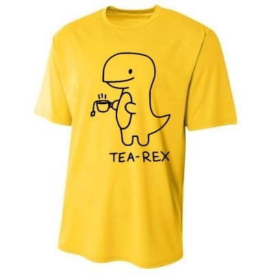 Tea Rex Funny Dinosaur Tea Party Performance Sprint T-Shirt