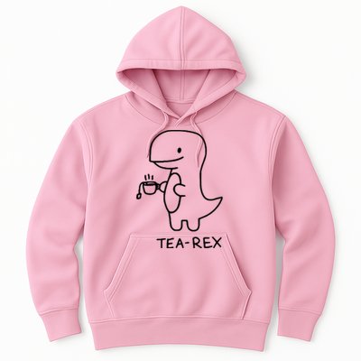 Tea Rex Funny Dinosaur Tea Party Hoodie