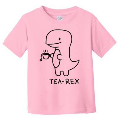 Tea Rex Funny Dinosaur Tea Party Toddler T-Shirt