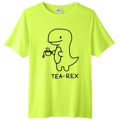 Tea Rex Funny Dinosaur Tea Party Tall Fusion ChromaSoft Performance T-Shirt