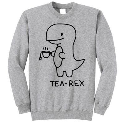 Tea Rex Funny Dinosaur Tea Party Tall Sweatshirt