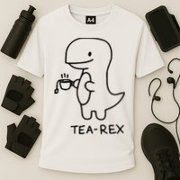 Tea Rex Funny Dinosaur Tea Party Cooling Performance Crew T-Shirt