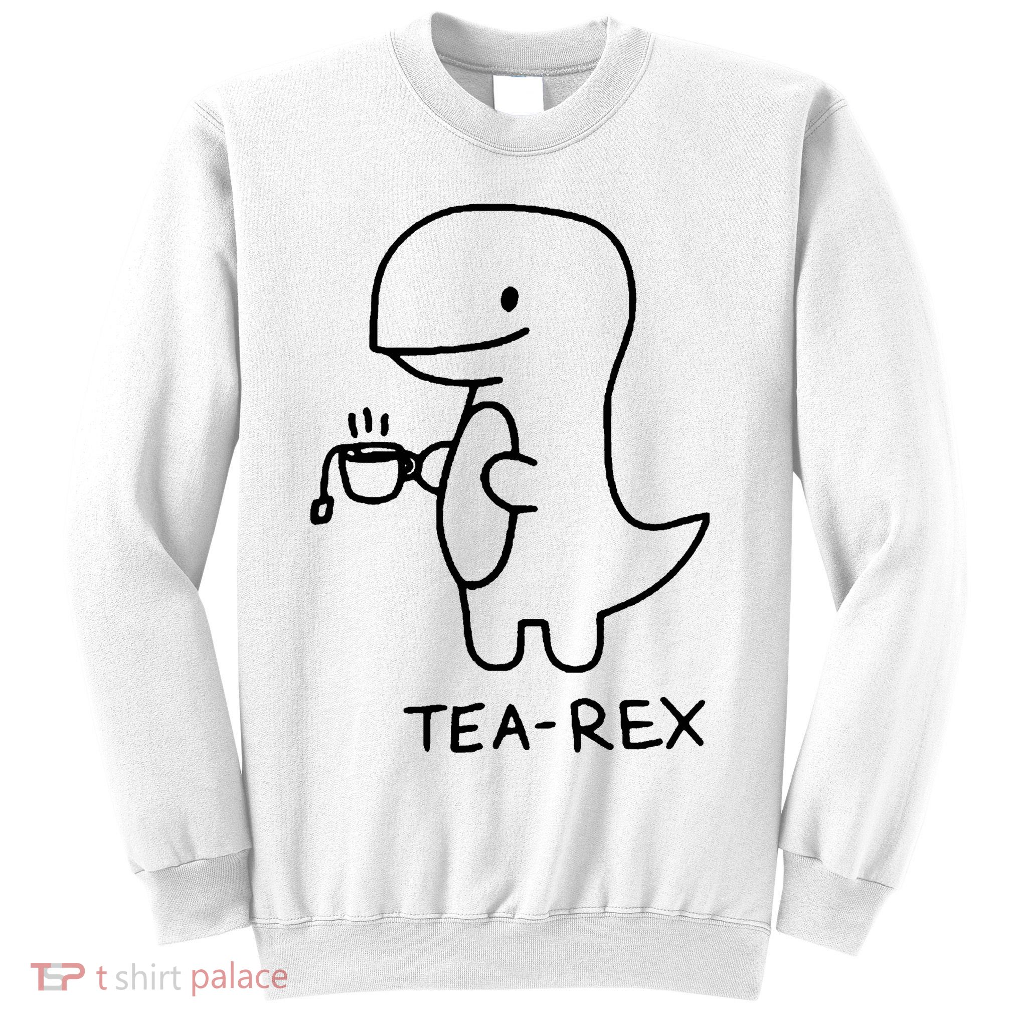 Tea Rex Funny Dinosaur Tea Party Sweatshirt