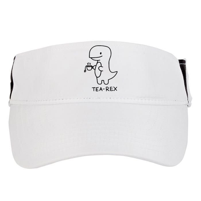 Tea Rex Funny Dinosaur Tea Party Adult Drive Performance Visor