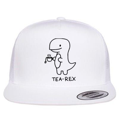 Tea Rex Funny Dinosaur Tea Party Flatbill Hat