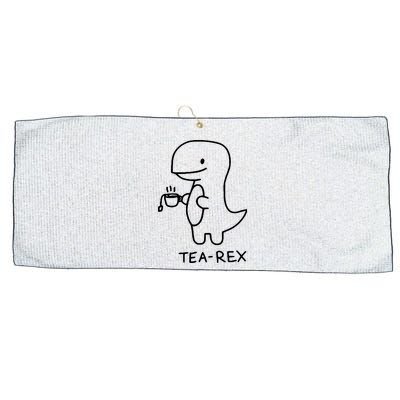 Tea Rex Funny Dinosaur Tea Party Large Microfiber Waffle Golf Towel