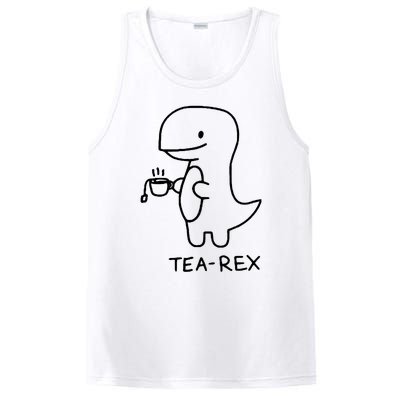 Tea Rex Funny Dinosaur Tea Party PosiCharge Competitor Tank