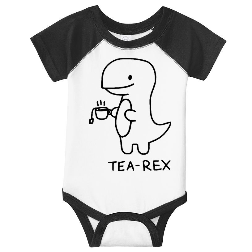 Tea Rex Funny Dinosaur Tea Party Infant Baby Jersey Bodysuit