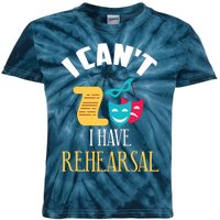 Theatre Rehearsal Funny Acting Rehearsal Actor Gift Kids Tie-Dye T-Shirt