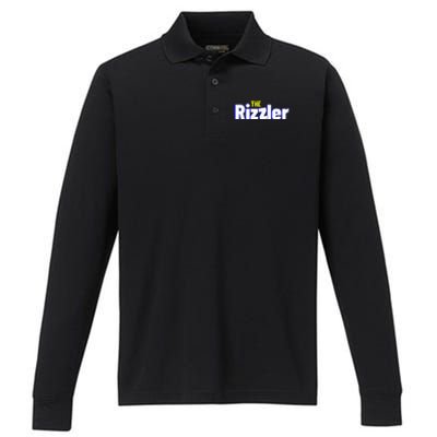 The Rizzler For The Rizz God Performance Long Sleeve Polo