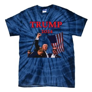 Trump Raise Fist Pump! Donald Trump Shooting Bloody Trump Rally Tie-Dye T-Shirt