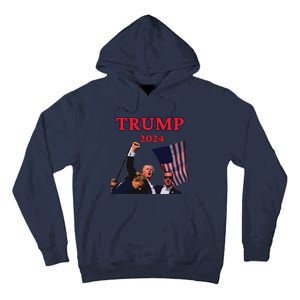 Trump Raise Fist Pump! Donald Trump Shooting Bloody Trump Rally Tall Hoodie