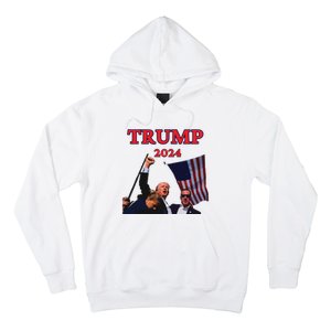 Trump Raise Fist Pump! Donald Trump Shooting Bloody Trump Rally Hoodie