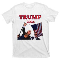 Trump Raise Fist Pump! Donald Trump Shooting Bloody Trump Rally T-Shirt