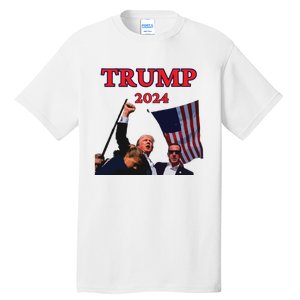 Trump Raise Fist Pump! Donald Trump Shooting Bloody Trump Rally Tall T-Shirt