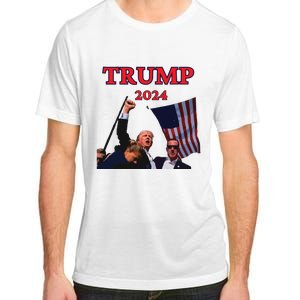 Trump Raise Fist Pump! Donald Trump Shooting Bloody Trump Rally Adult ChromaSoft Performance T-Shirt