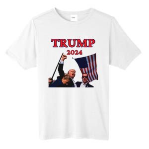 Trump Raise Fist Pump! Donald Trump Shooting Bloody Trump Rally Tall Fusion ChromaSoft Performance T-Shirt