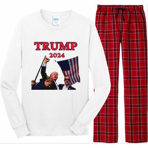 Trump Raise Fist Pump! Donald Trump Shooting Bloody Trump Rally Long Sleeve Pajama Set