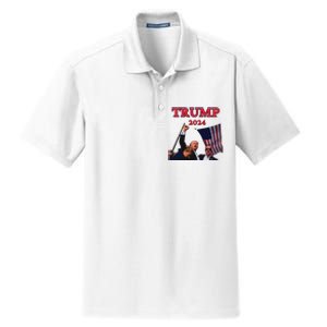 Trump Raise Fist Pump! Donald Trump Shooting Bloody Trump Rally Dry Zone Grid Polo