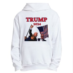 Trump Raise Fist Pump! Donald Trump Shooting Bloody Trump Rally Urban Pullover Hoodie