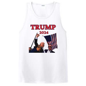 Trump Raise Fist Pump! Donald Trump Shooting Bloody Trump Rally PosiCharge Competitor Tank