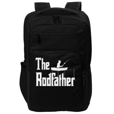 The Rodfather Funny Fishing Dad Gift Impact Tech Backpack