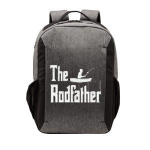 The Rodfather Funny Fishing Dad Gift Vector Backpack