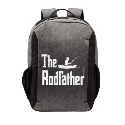 The Rodfather Funny Fishing Dad Gift Vector Backpack