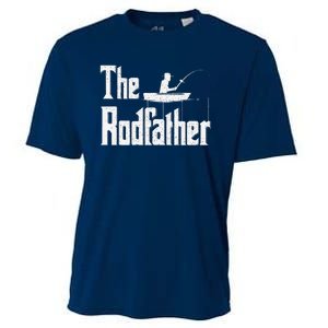 The Rodfather Funny Fishing Dad Gift Cooling Performance Crew T-Shirt