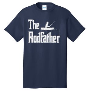 The Rodfather Funny Fishing Dad Gift Tall T-Shirt