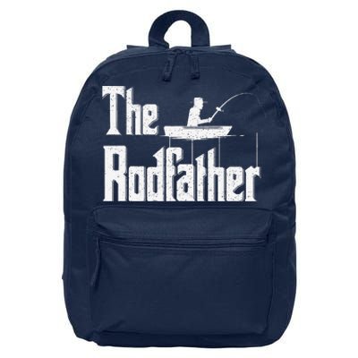 The Rodfather Funny Fishing Dad Gift 16 in Basic Backpack