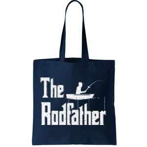 The Rodfather Funny Fishing Dad Gift Tote Bag