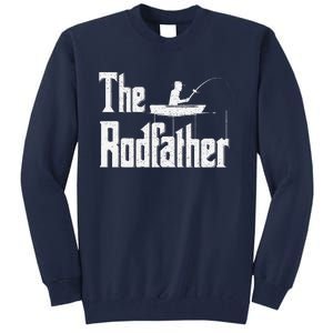 The Rodfather Funny Fishing Dad Gift Tall Sweatshirt