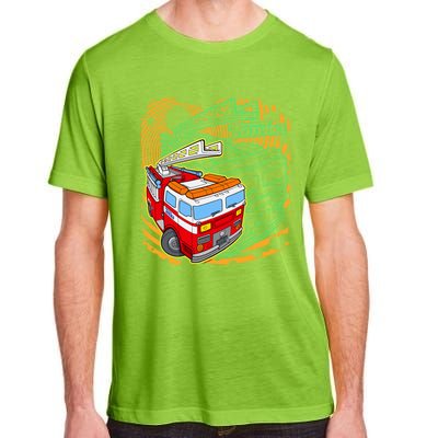 Tonka Rescue Fire Truck Prototype Action Logo Gift Adult ChromaSoft Performance T-Shirt