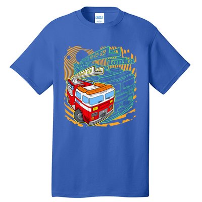 Tonka Rescue Fire Truck Prototype Action Logo Gift Tall T-Shirt