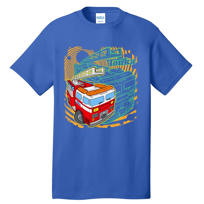 Tonka Rescue Fire Truck Prototype Action Logo Gift Tall T-Shirt