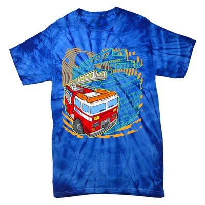 Tonka Rescue Fire Truck Prototype Action Logo Gift Tie-Dye T-Shirt