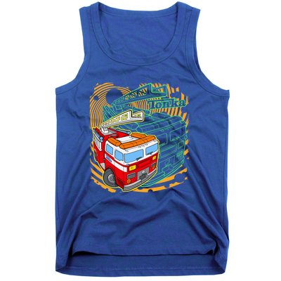 Tonka Rescue Fire Truck Prototype Action Logo Gift Tank Top