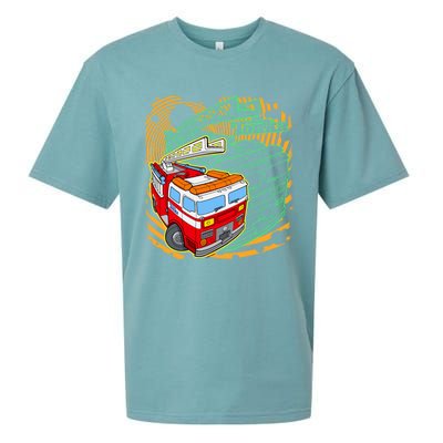 Tonka Rescue Fire Truck Prototype Action Logo Gift Sueded Cloud Jersey T-Shirt