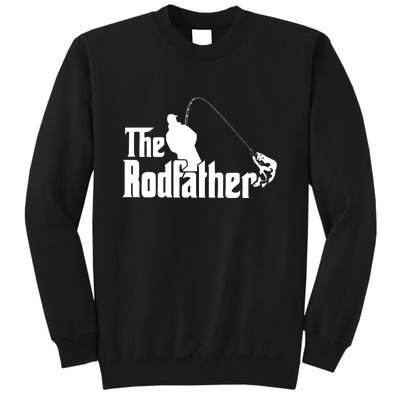 The Rodfather Funny Fishing Dad Fathers Day Gift Sweatshirt