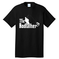 The Rodfather Funny Fishing Dad Fathers Day Gift Tall T-Shirt