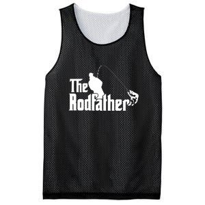 The Rodfather Funny Fishing Dad Fathers Day Gift Mesh Reversible Basketball Jersey Tank