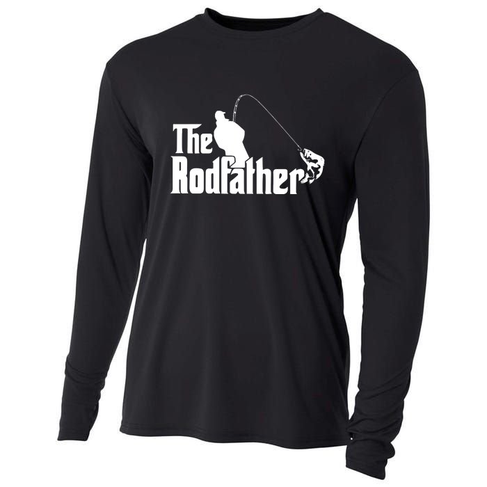 The Rodfather Funny Fishing Dad Fathers Day Gift Cooling Performance Long Sleeve Crew