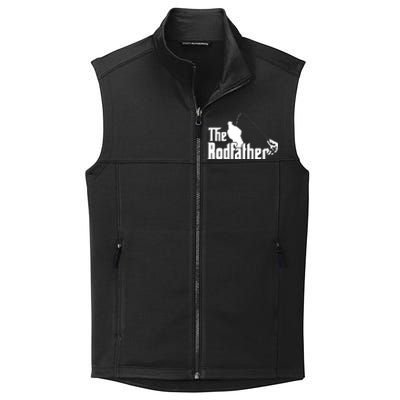 The Rodfather Funny Fishing Dad Fathers Day Gift Collective Smooth Fleece Vest