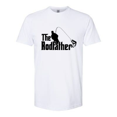 The Rodfather Funny Fishing Dad Fathers Day Gift Softstyle CVC T-Shirt