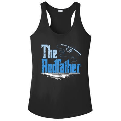 The Rodfather Funny Fishing Parody Gift Ladies PosiCharge Competitor Racerback Tank