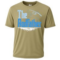 The Rodfather Funny Fishing Parody Gift Cooling Performance Crew T-Shirt