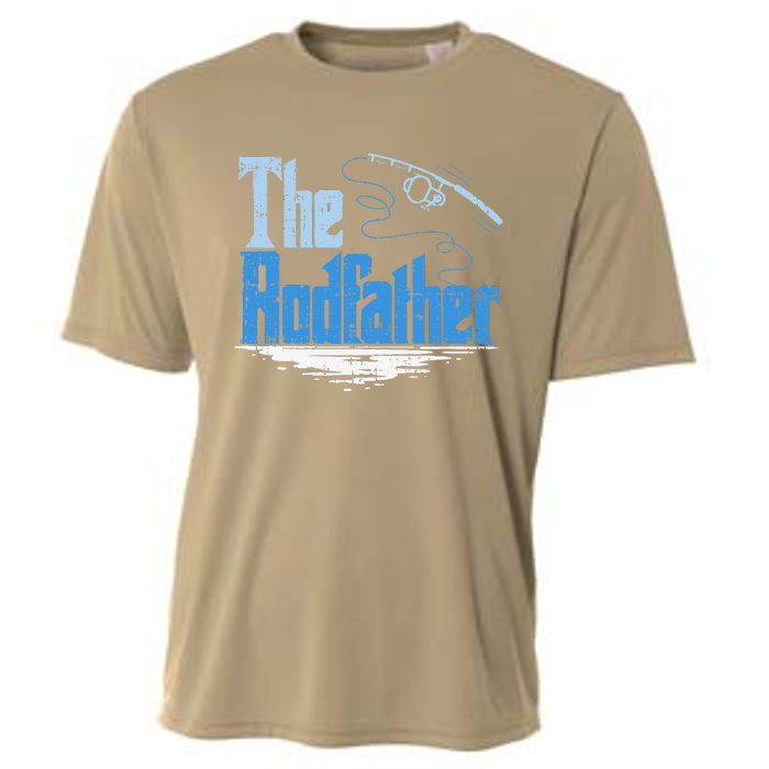 The Rodfather Funny Fishing Parody Gift Cooling Performance Crew T-Shirt