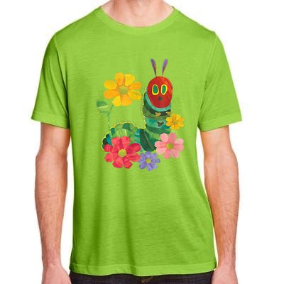 Teacher Retro Flowers And Hungry Caterpillar Kindergarten Gift Adult ChromaSoft Performance T-Shirt