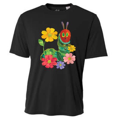 Teacher Retro Flowers And Hungry Caterpillar Kindergarten Gift Cooling Performance Crew T-Shirt